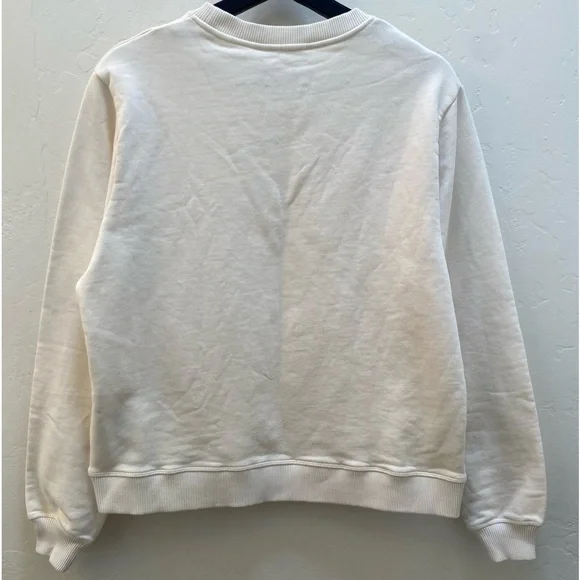 NWT/ba&sh Cream & Red True Life Sweatshirt Size M - Picture 5 of 10